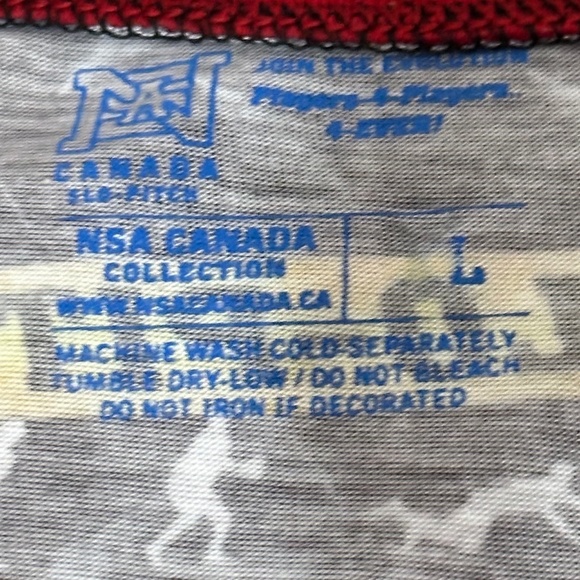 NSA Canada Slo-pitch Men's T-shirt in Large - Picture 16 of 16